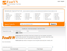 Tablet Screenshot of fontvn.com